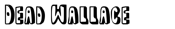 Dead Wallace font preview